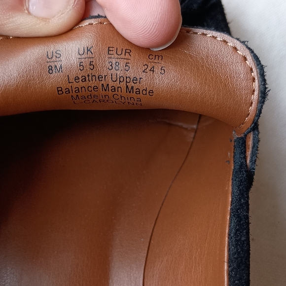 Franco Sarto Women's Black Suede Tassel Loafers_8 - Picture 5 of 6